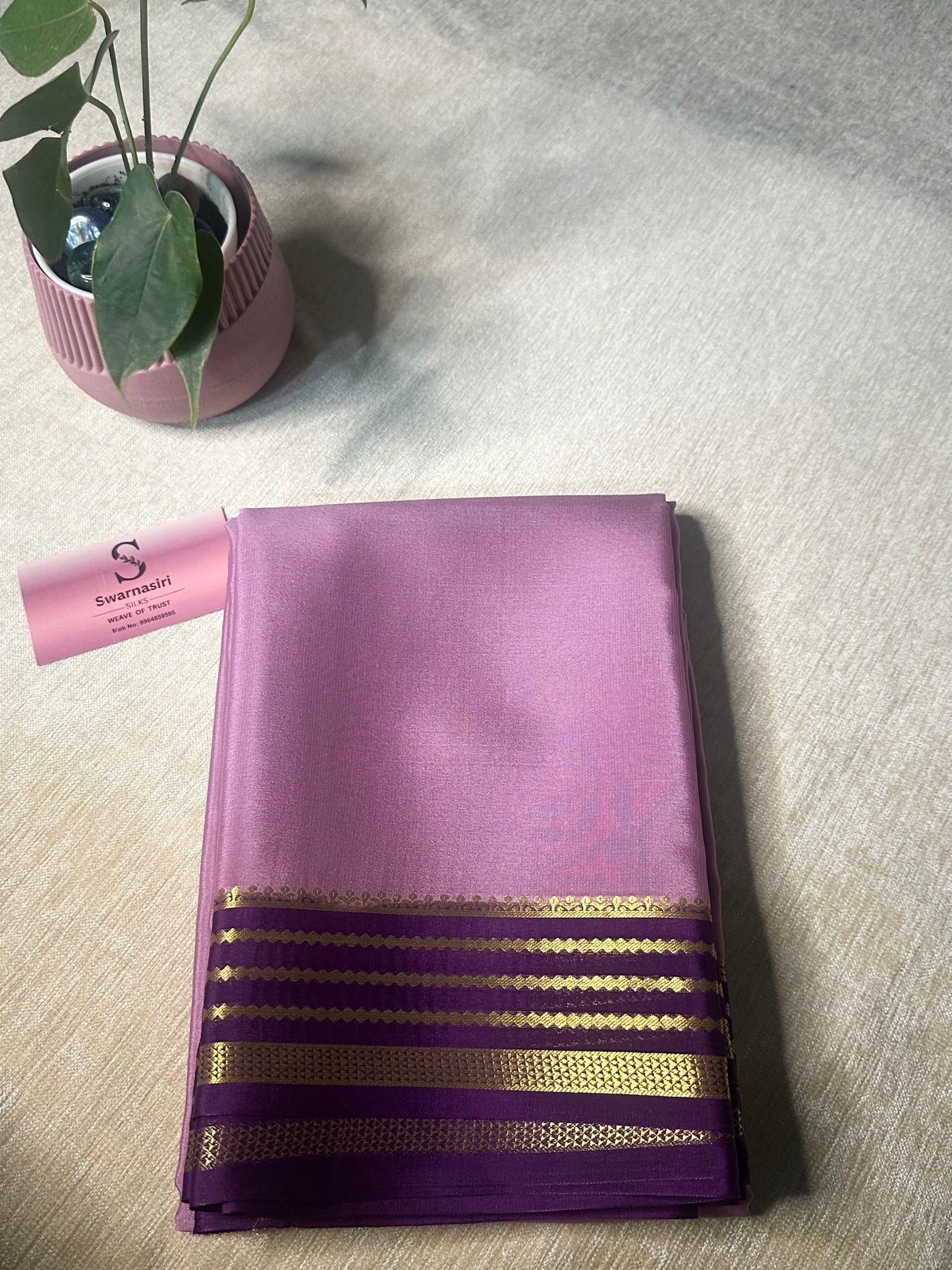 Pure mysore crepe silk saree 02