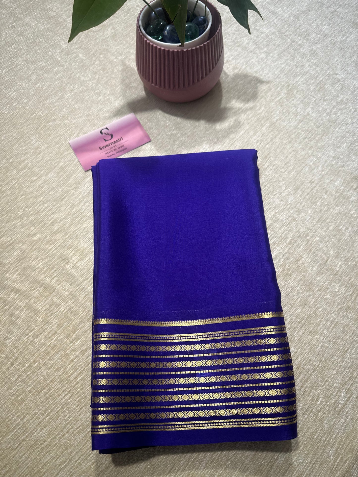 Pure Mysore Crepe Silk Saree 01