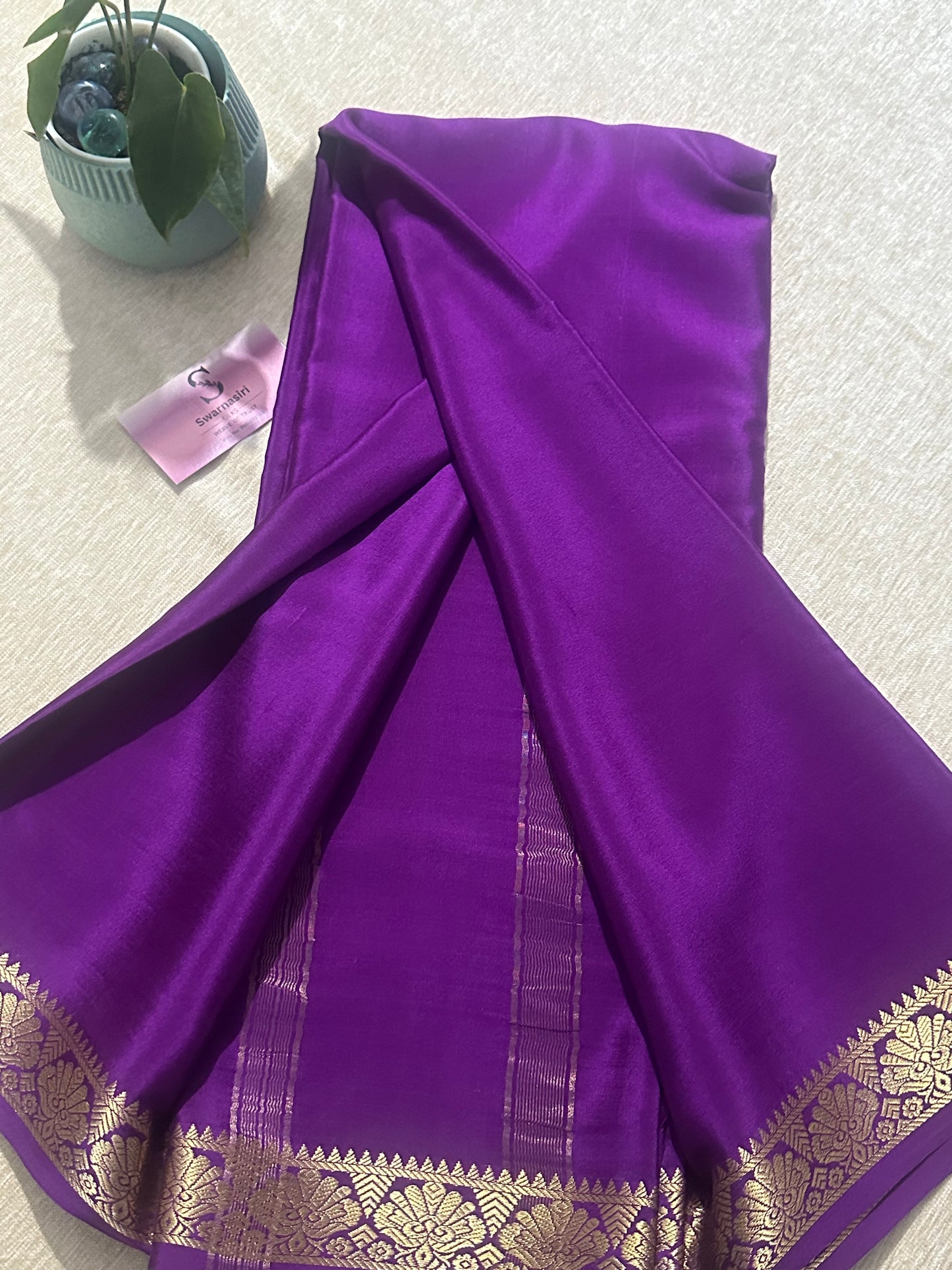 Pure mysore crepe silk saree 07