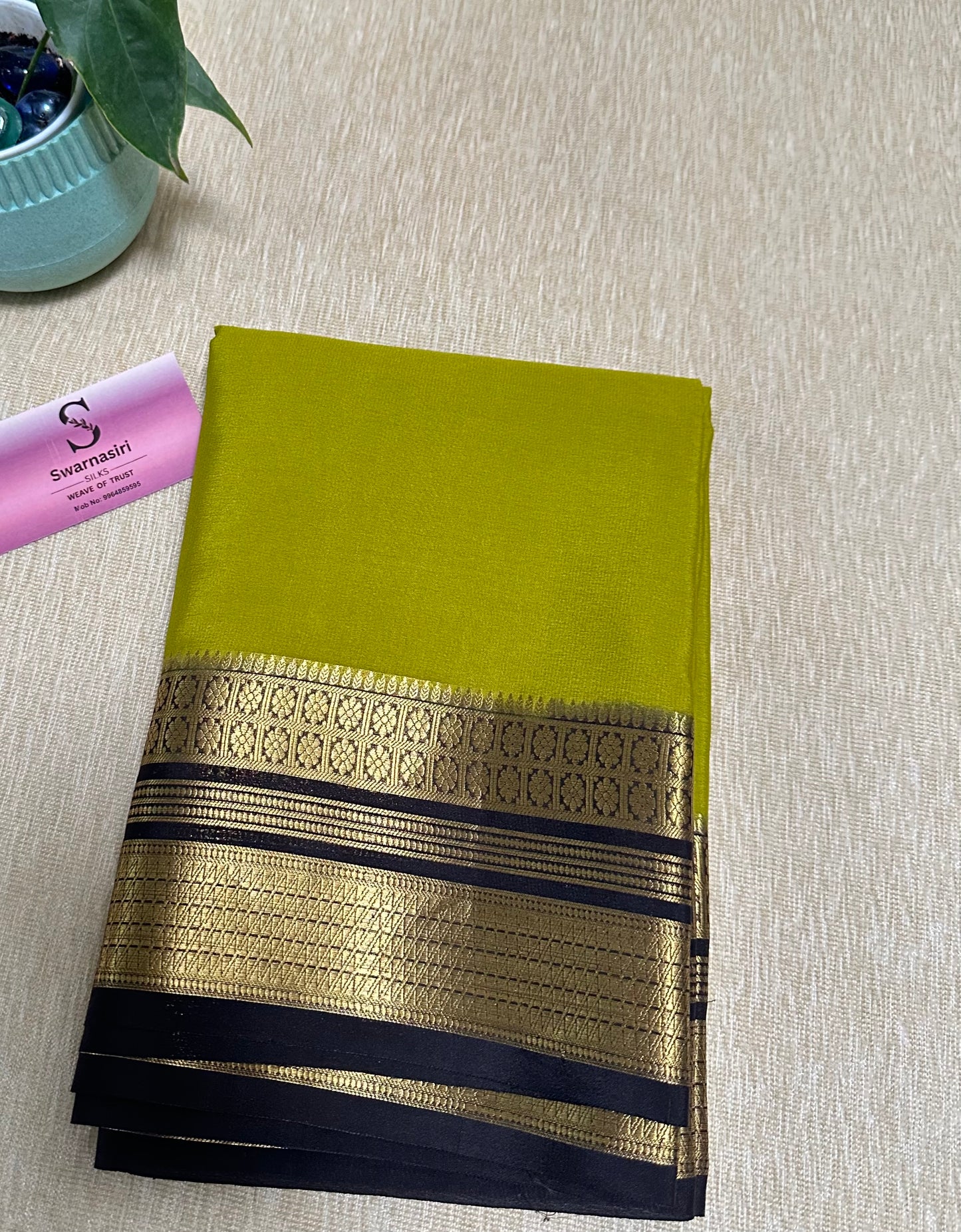 Pure mysore crepe silk saree 17