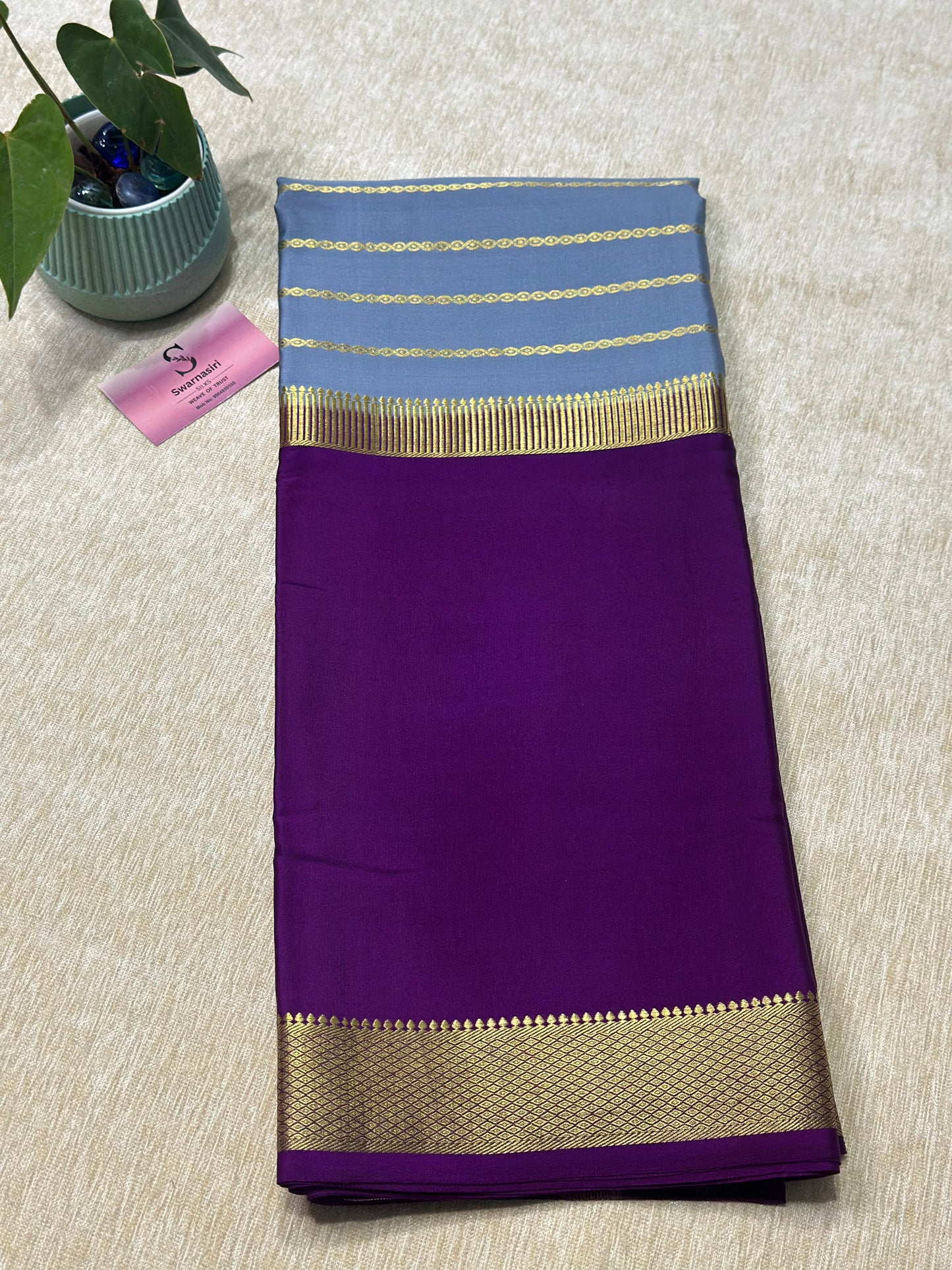 Pure mysore crepe silk saree 14
