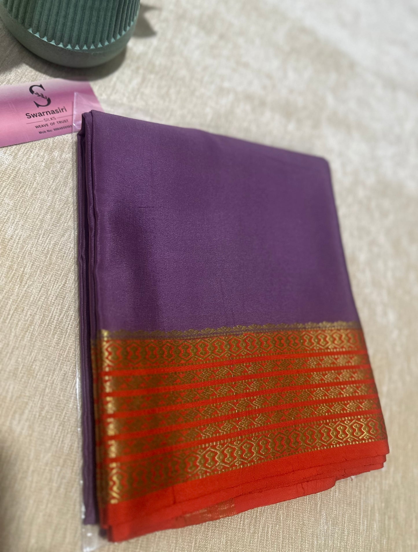 Pure mysore crepe silk saree 12