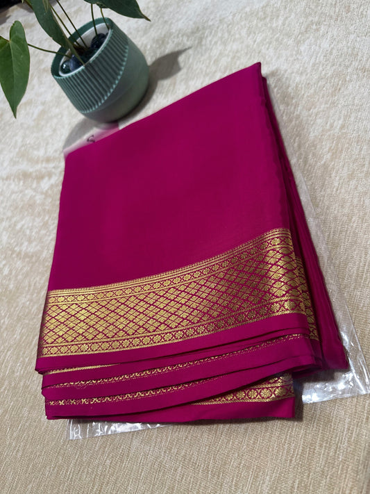 Pure mysore crepe silk saree 13