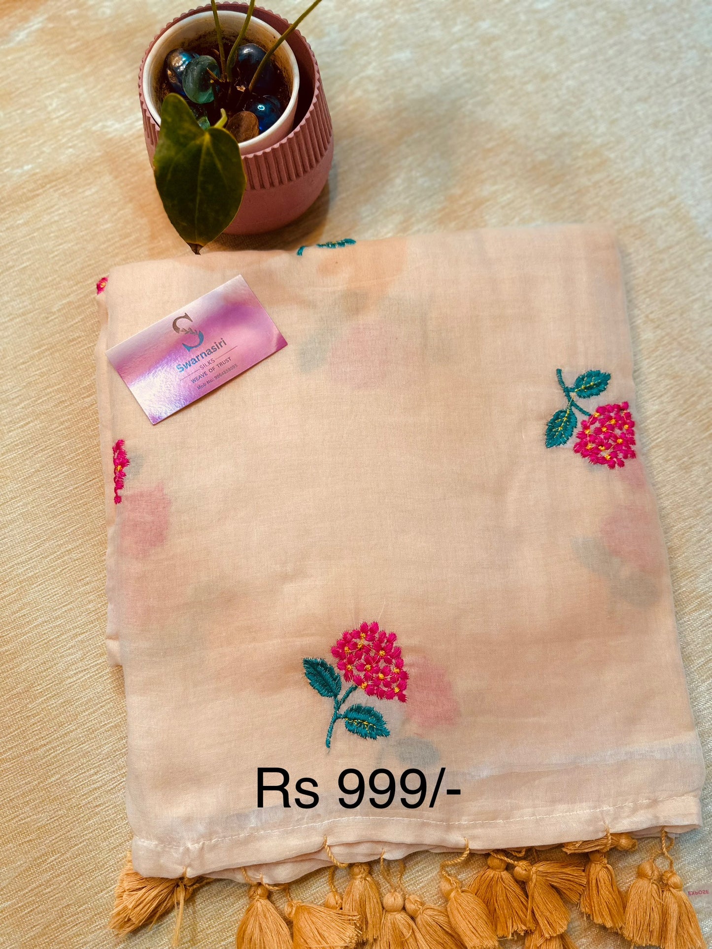 Mul cotton saree 120 count