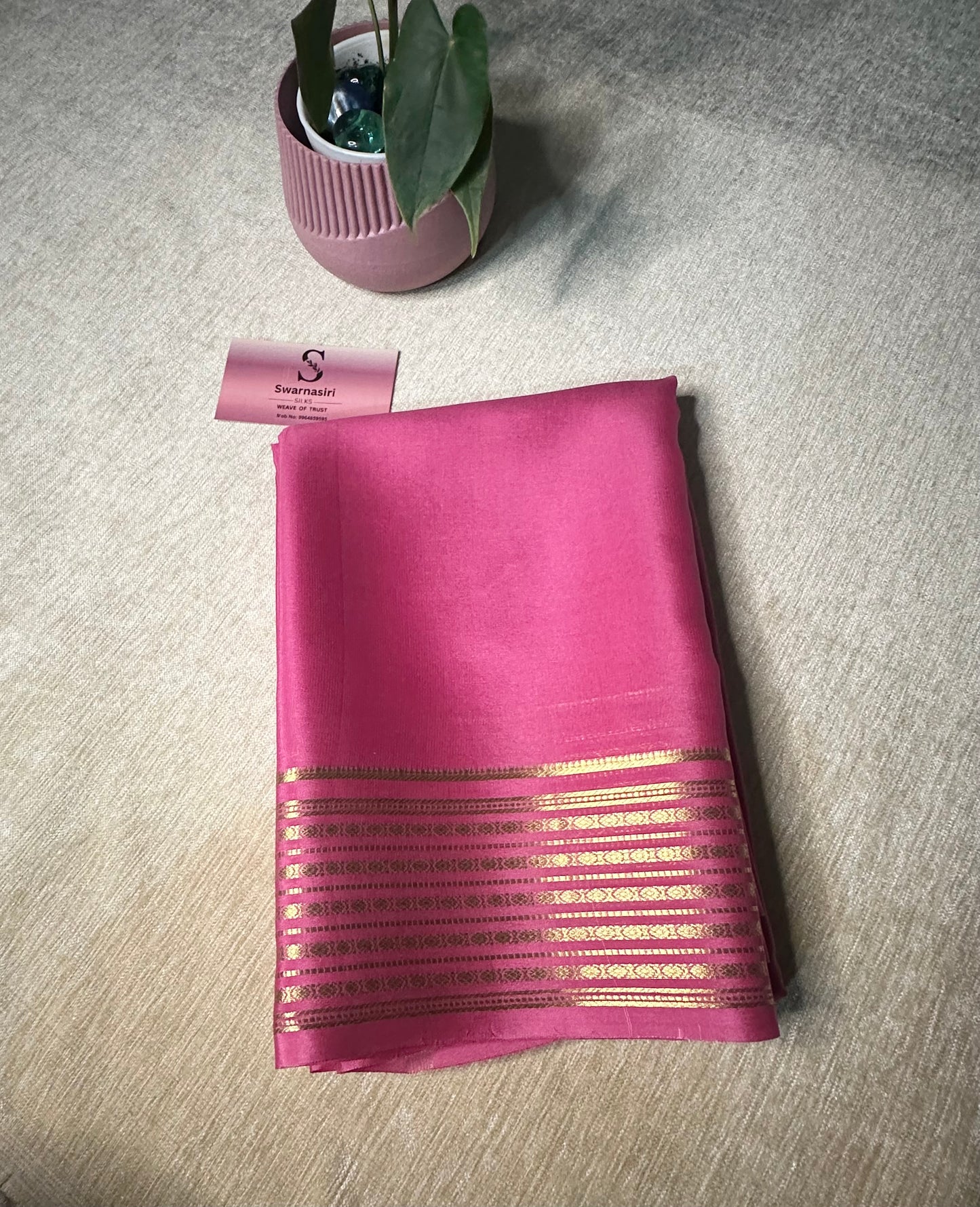 Pure mysore crepe silk saree 20