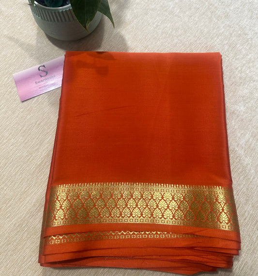 Pure mysore crepe silk saree 21