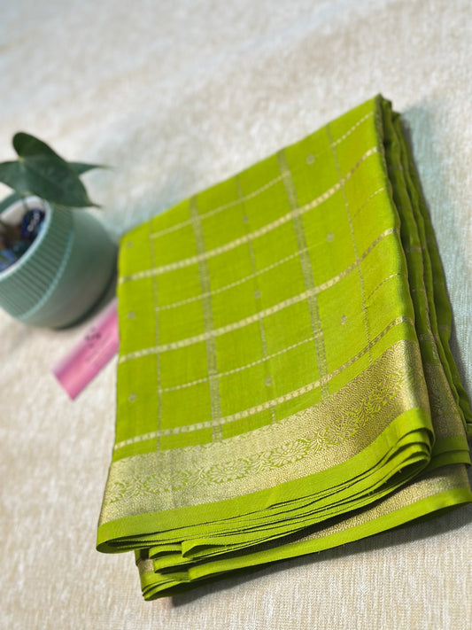 Pure mysore crepe silk saree 08