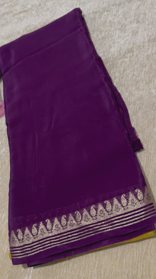 Viscose crepe silk saree 27