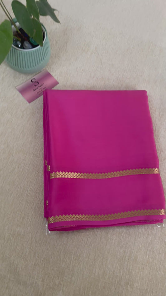 Pure mysore crepe silk saree 04