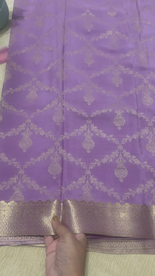 Pure mysore crepe silk saree 15